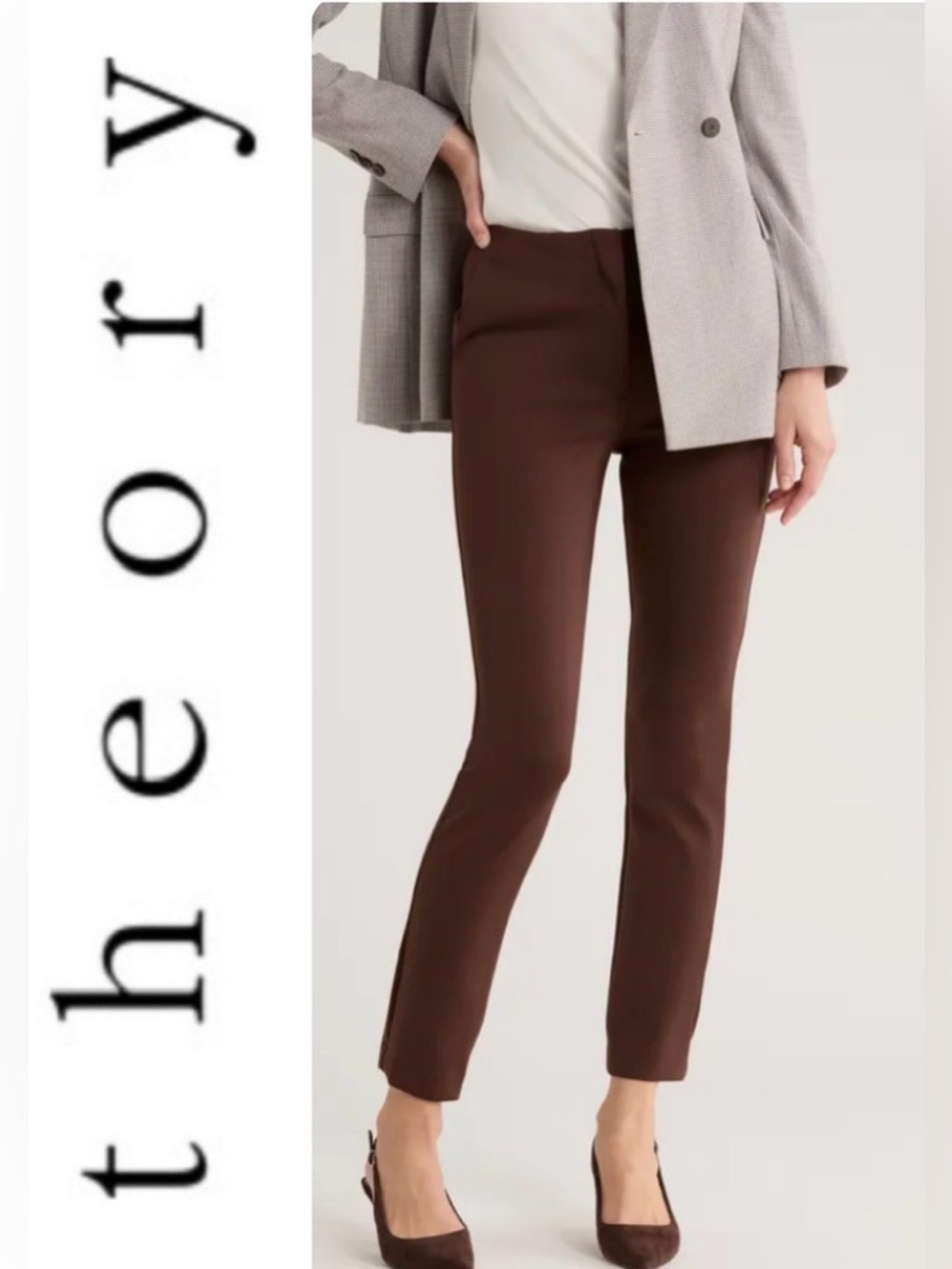 Theory HW Tennyson Knit Tech pants- burgundy NWT size 0 - $295